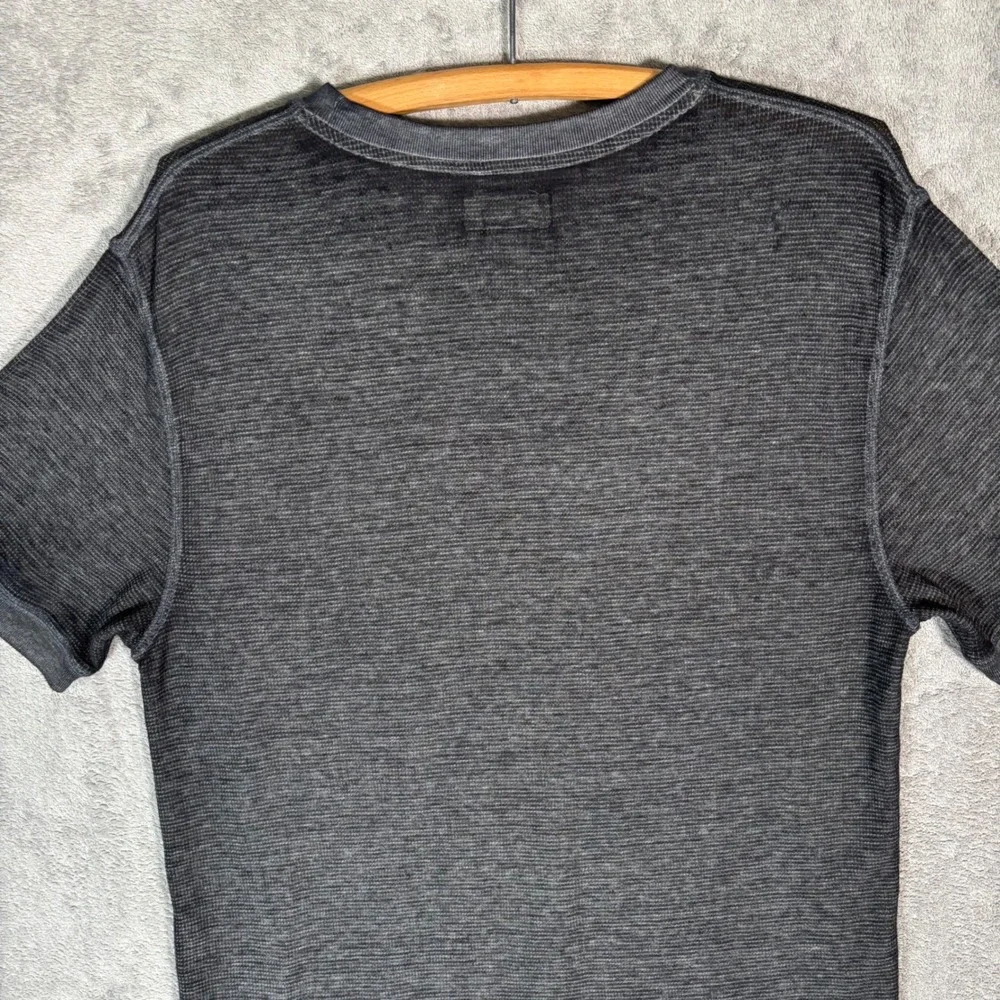 Polo Ralph Lauren Mens Large Charcoal Gray Waffle Knit Short Sleeve T-Shirt - Picture 8 of 11